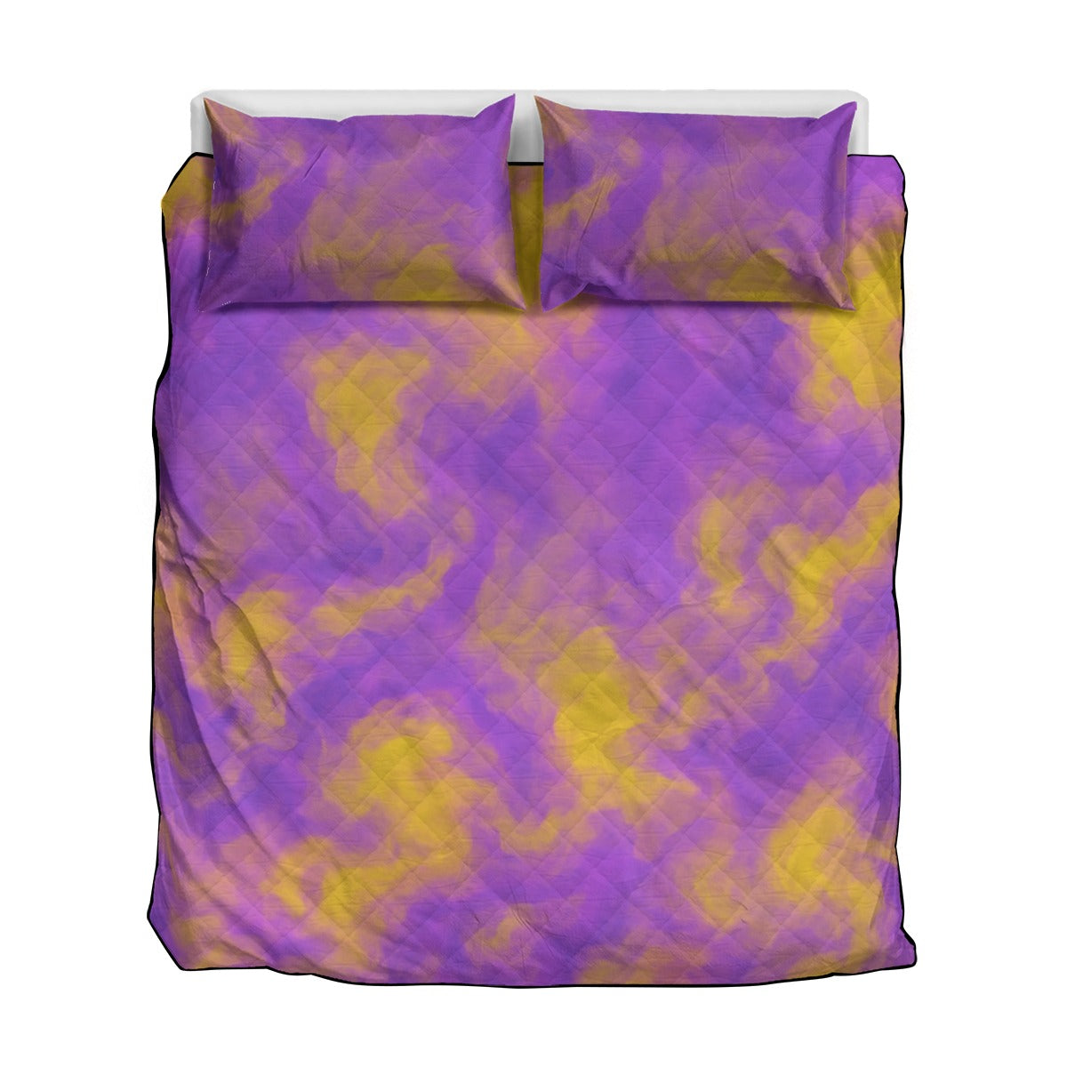 Unisex Quilt & Pillow Cases With Edge-wrapping Strips