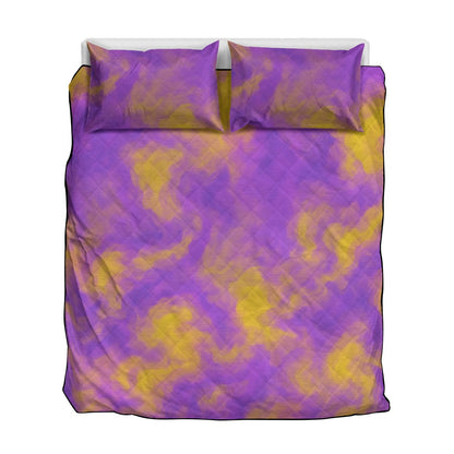 Unisex Quilt & Pillow Cases With Edge-wrapping Strips