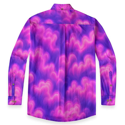 Men's Casual Lapel Long Sleeve Shirt|125GSM Cotton