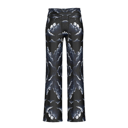 Women's High-waisted Straight-leg Trousers