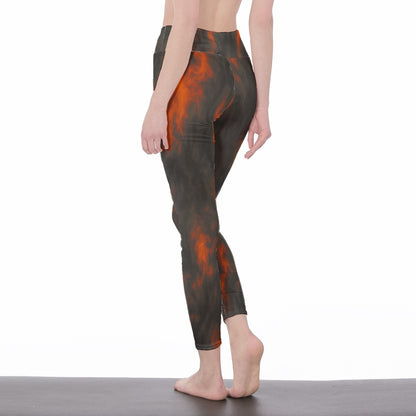 Women's High Waist Leggings | Side Stitch Closure