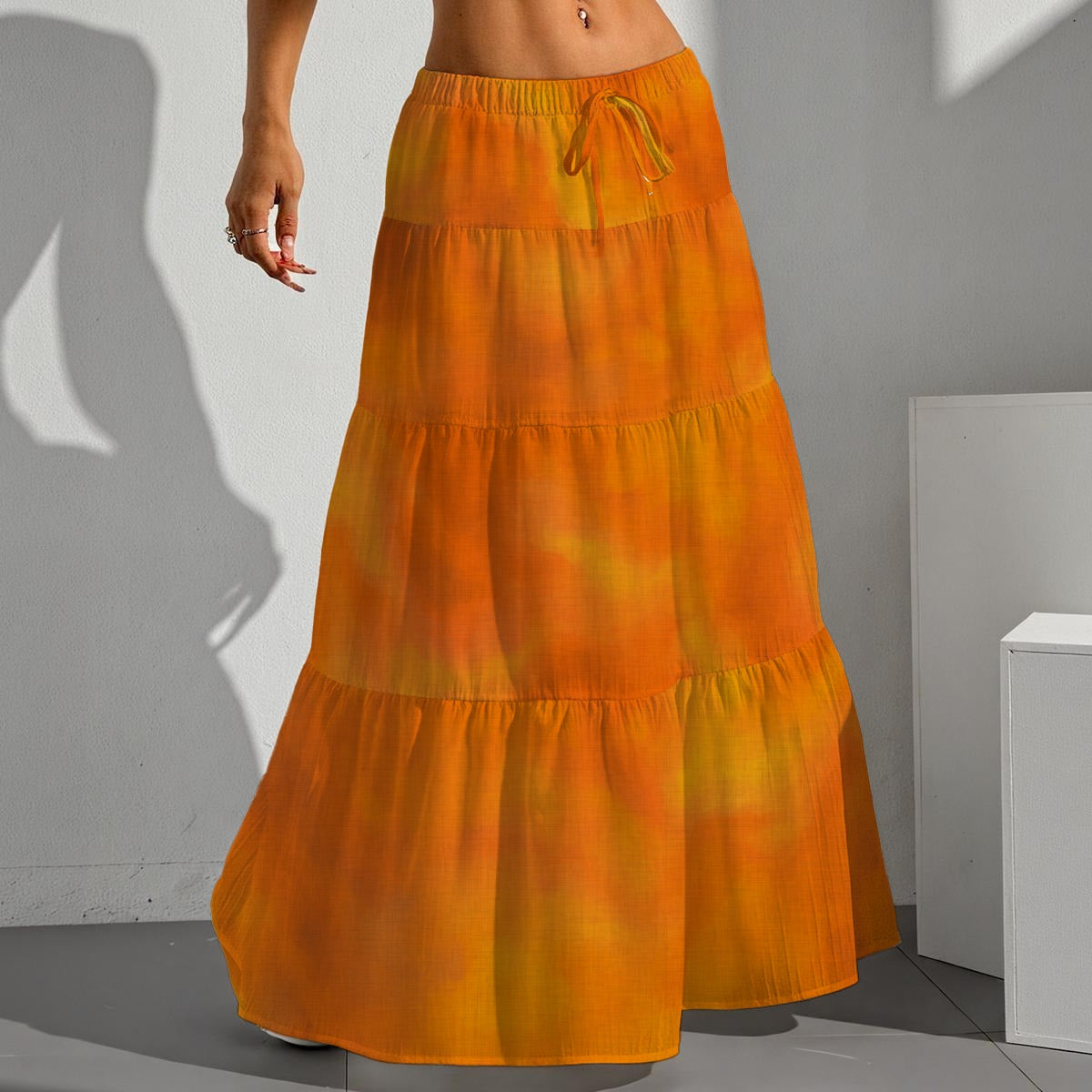 Women's Pleated Long Skirt