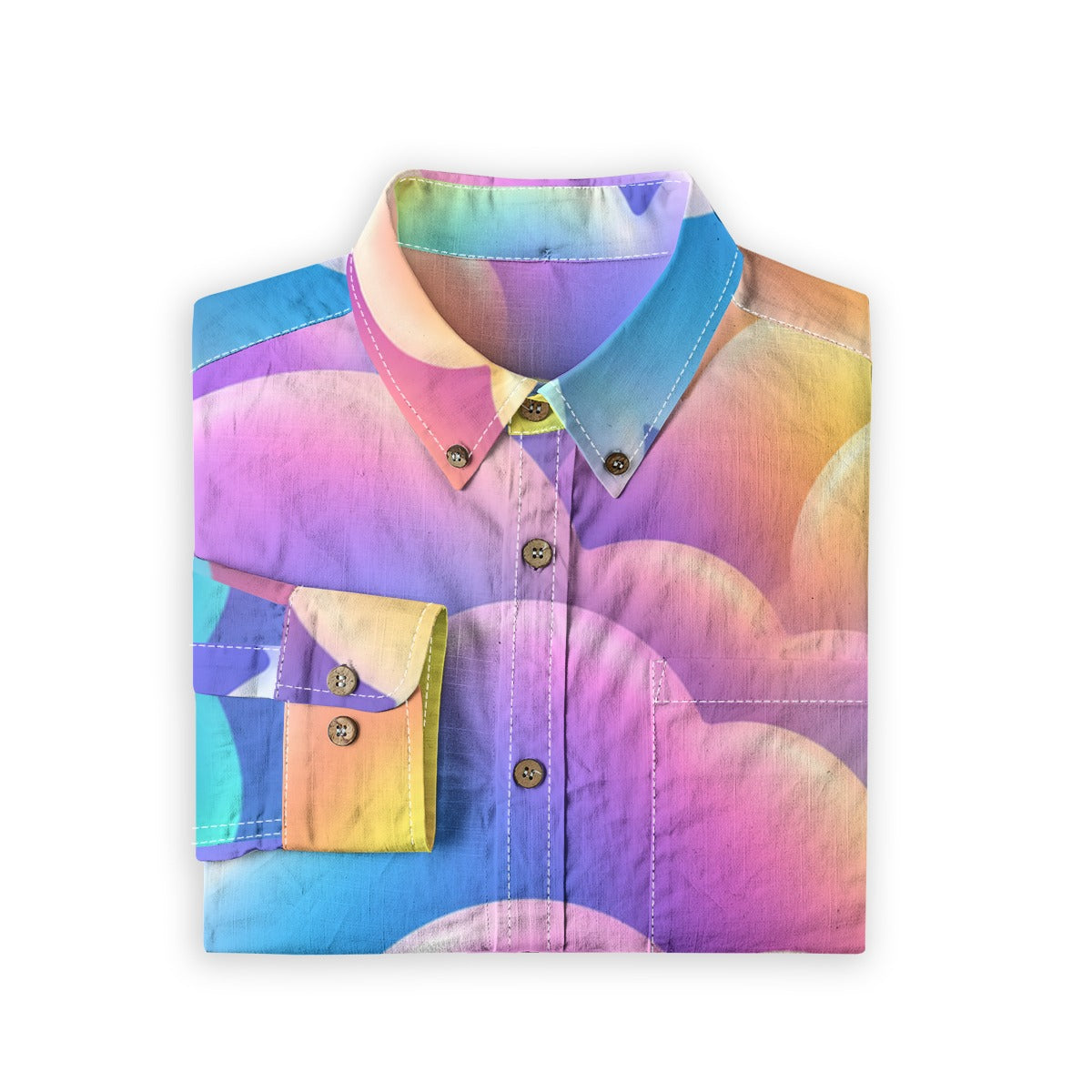 Men's Casual Lapel Long Sleeve Shirt|125GSM Cotton