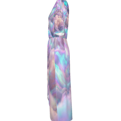 Women's Short Sleeve V-neck Dress