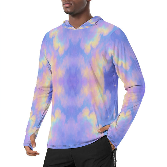 Men's Sunscreen Sports Hoodie With Thumb Holes