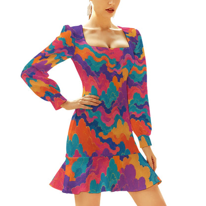 Women's Ruffle Hem Skinny Dress by O’Nimbus – view 2