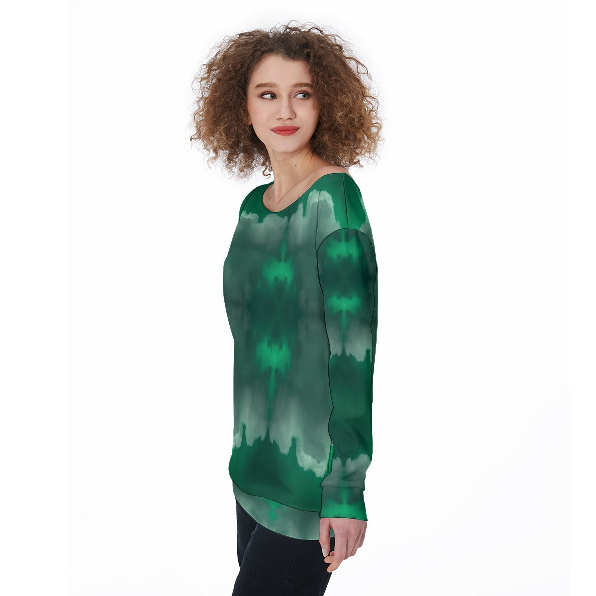 Women's Off-Shoulder Sweatshirt
