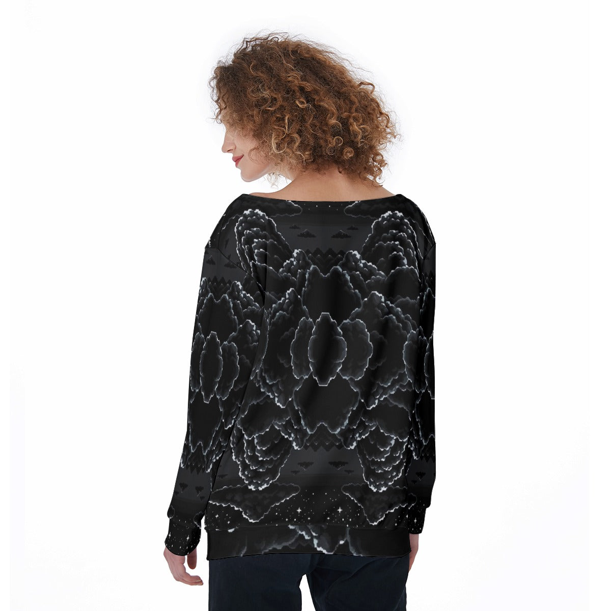 Women's Off-Shoulder Sweatshirt