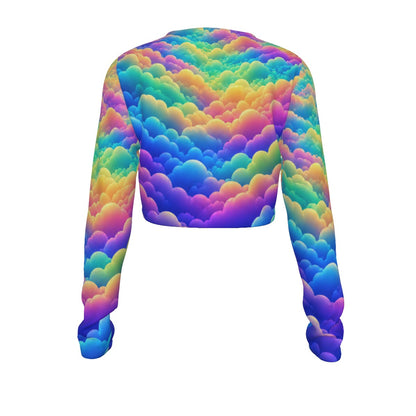 Women's Round Neck Crop Top T-Shirt