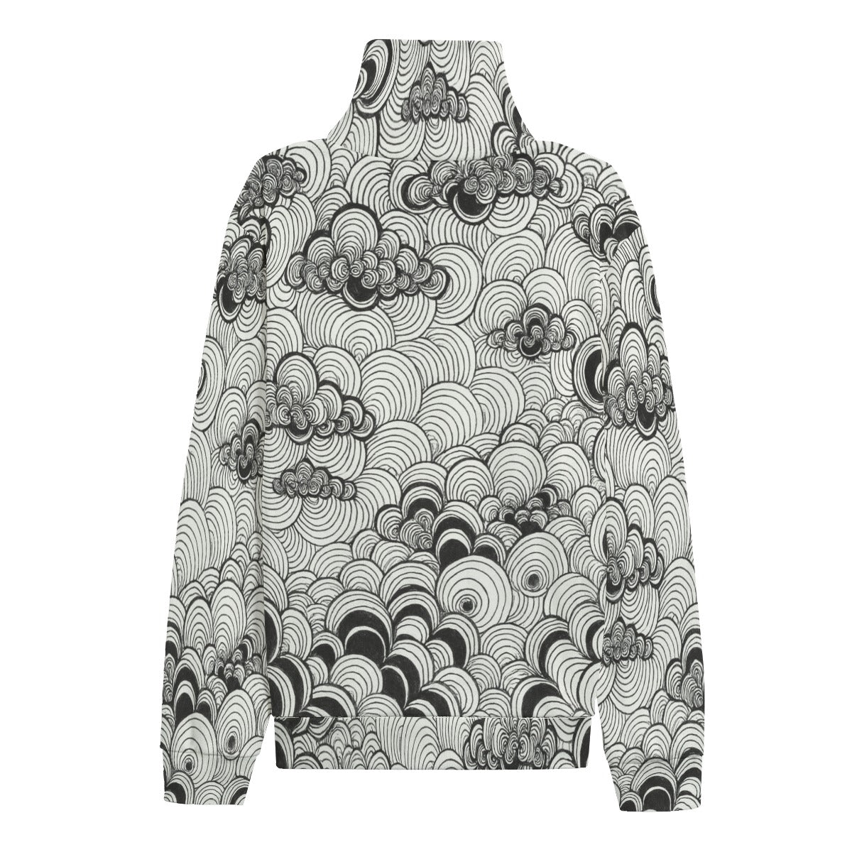 Unisex Turtleneck Knitted Fleece Sweater