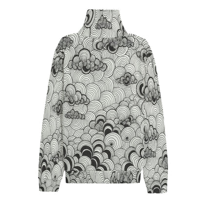 Unisex Turtleneck Knitted Fleece Sweater