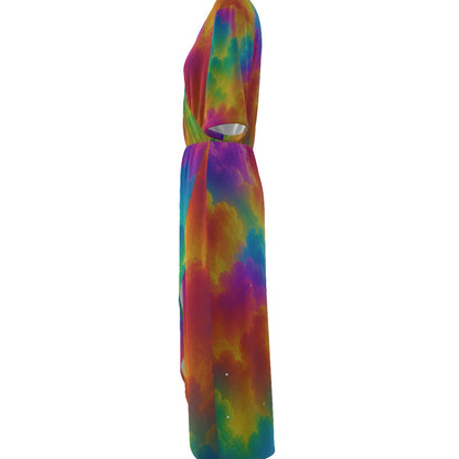 Women's Short Sleeve V-neck Dress