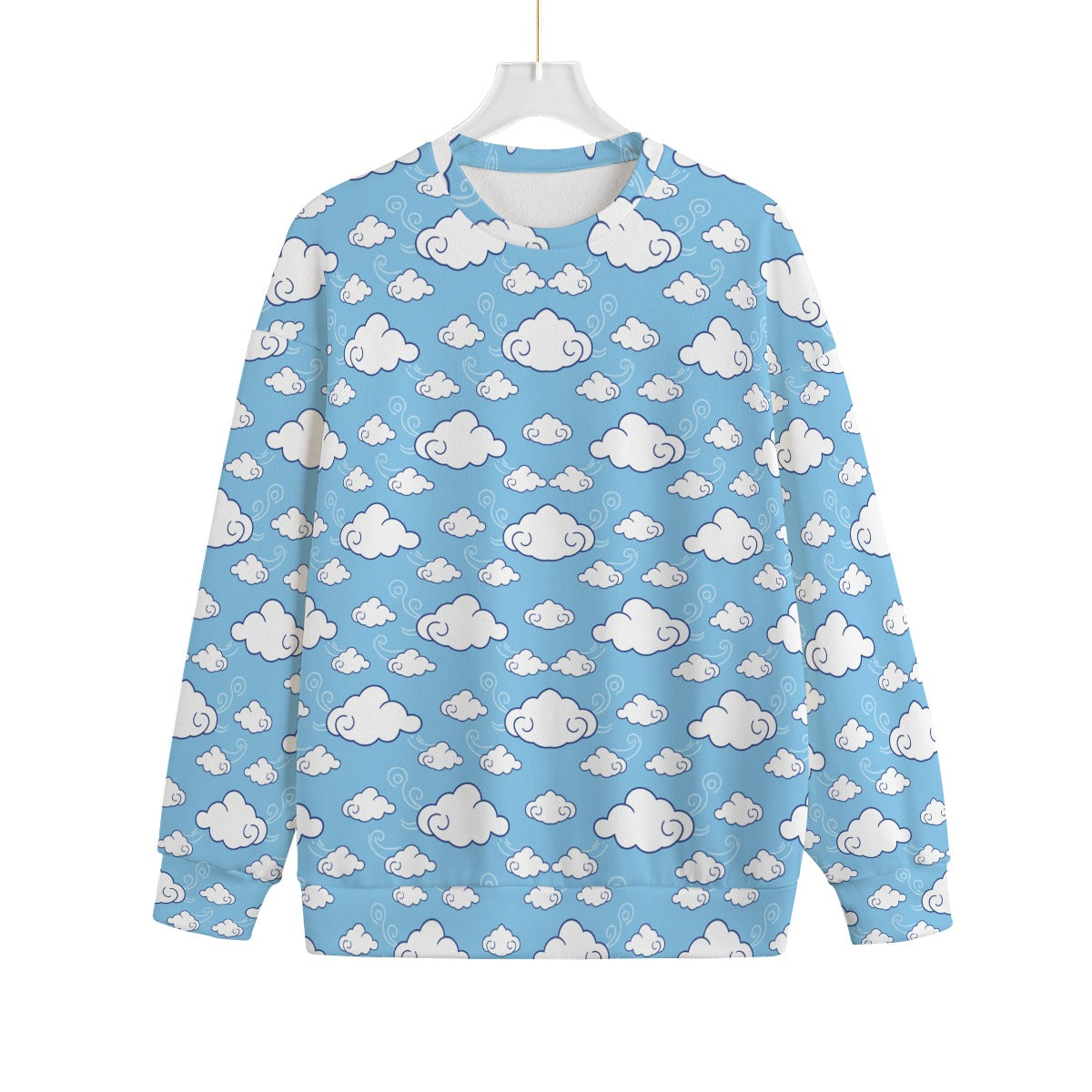 Unisex Drop-shoulder Knitted Fleece Sweater - view 1