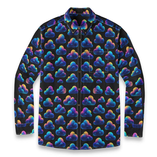 Men's Casual Lapel Long Sleeve Shirt|125GSM Cotton