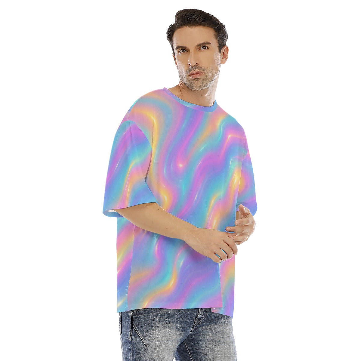 Men's Drop Shoulder T-shirt With Short Sleeve