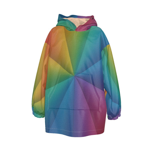 Unisex Kid's Sherpa Fleece Hoodie Blanket