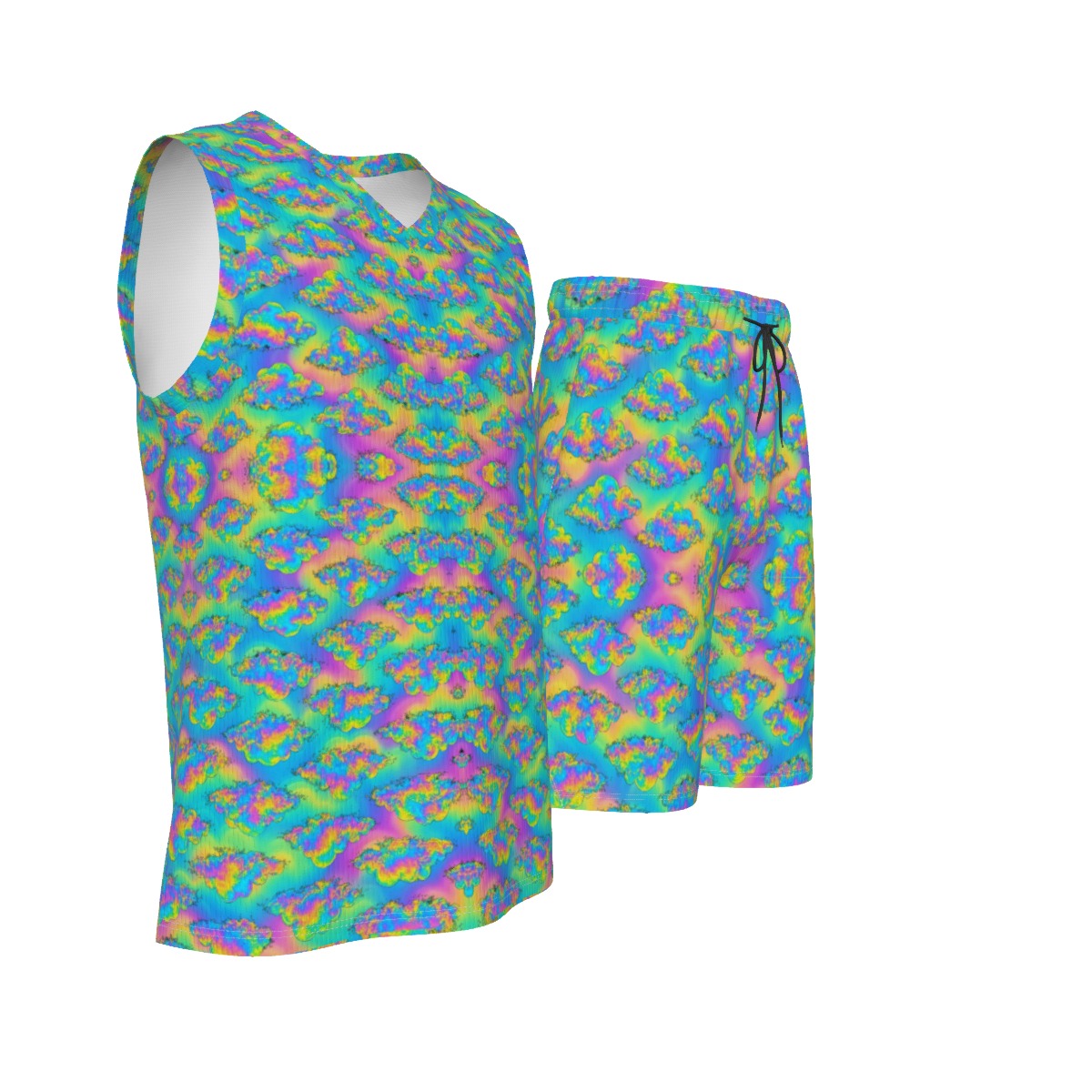 Men's V Neck Basketball Suit