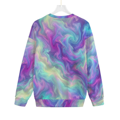 Unisex Drop-shoulder Knitted Fleece Sweater - view 2