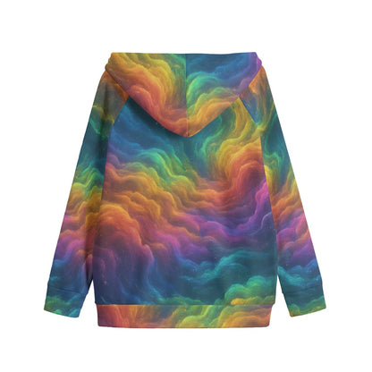 Unisex Kid's Zip Up Raglan Sleeve Hoodie | 310GSM Cotton