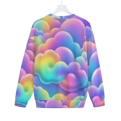 Unisex Drop-shoulder Knitted Fleece Sweater - view 2