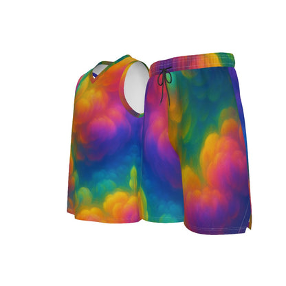 Men's V Neck Basketball Suit