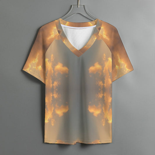 Women's V-neck T-shirt With Short Sleeve