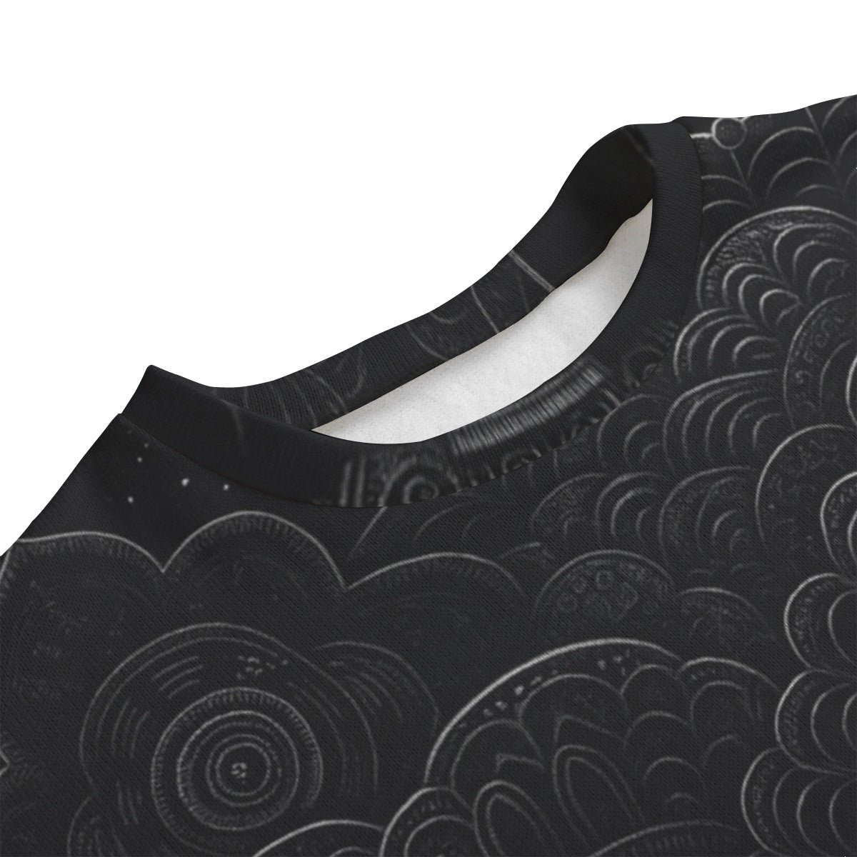Unisex Drop-shoulder Knitted Fleece Sweater - view 3