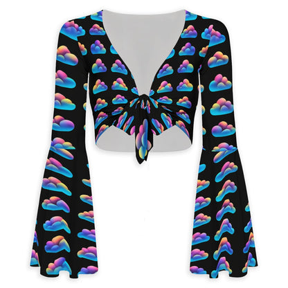 Women's Breathable And Comfortable Top With Bell Sleeve