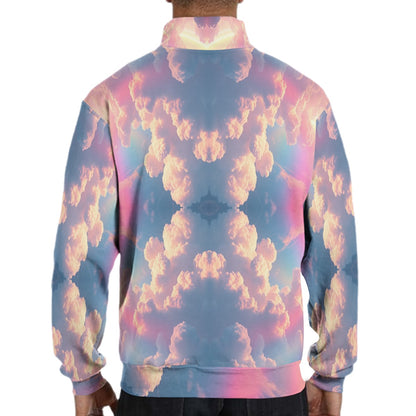 Men's Hidden Half-Zip Placket Hoodie