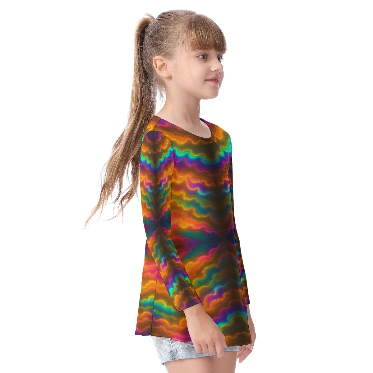 Unisex Kid's Long Sleeve O-neck T-shirt