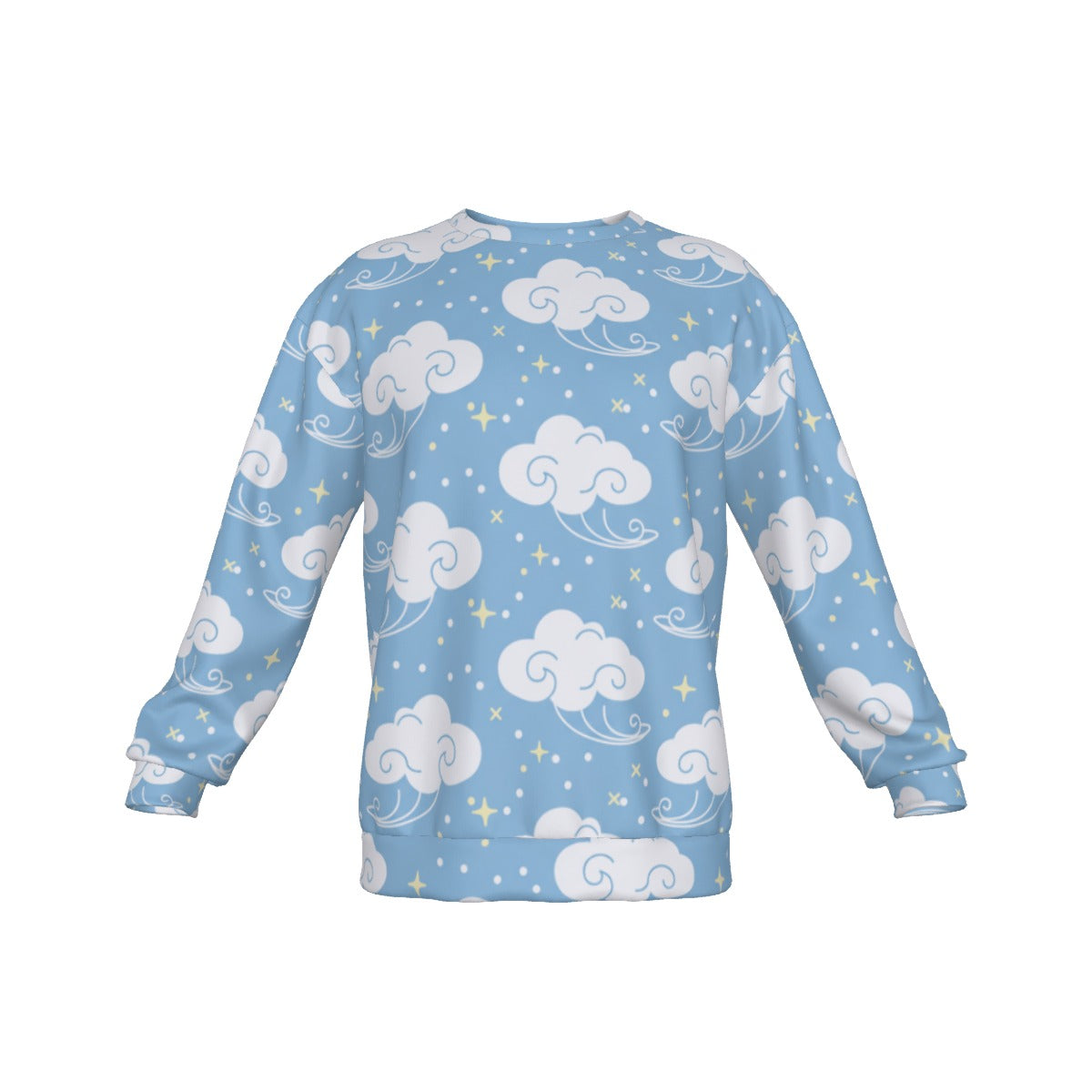 Men's Drop Shoulder Round Neck Long-Sleeved Sweatshirt