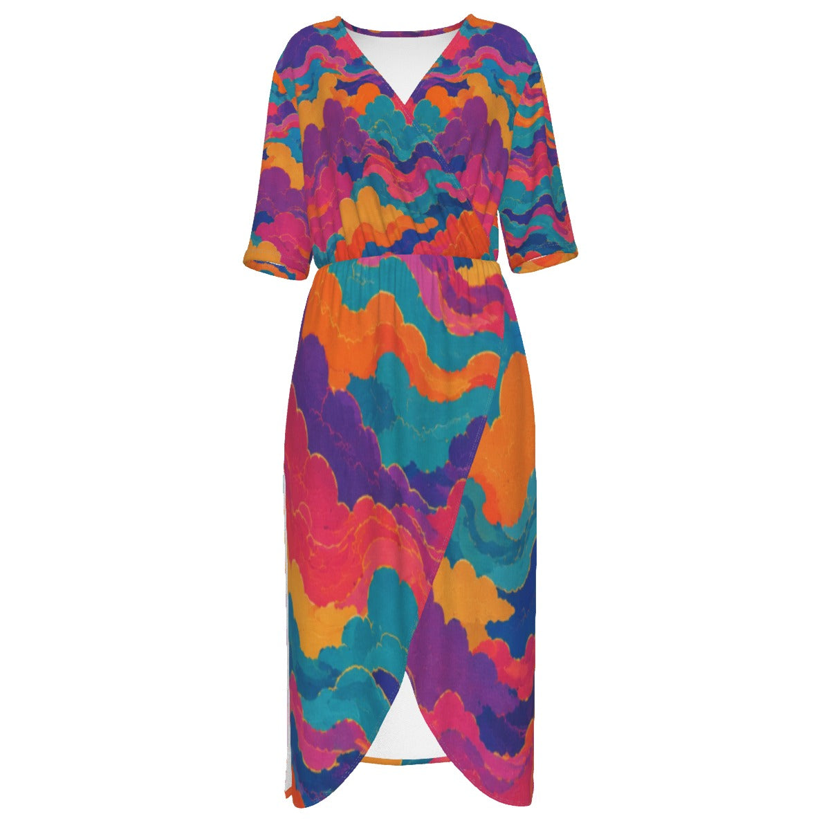 Women's Short Sleeve V-neck Dress by O’Nimbus