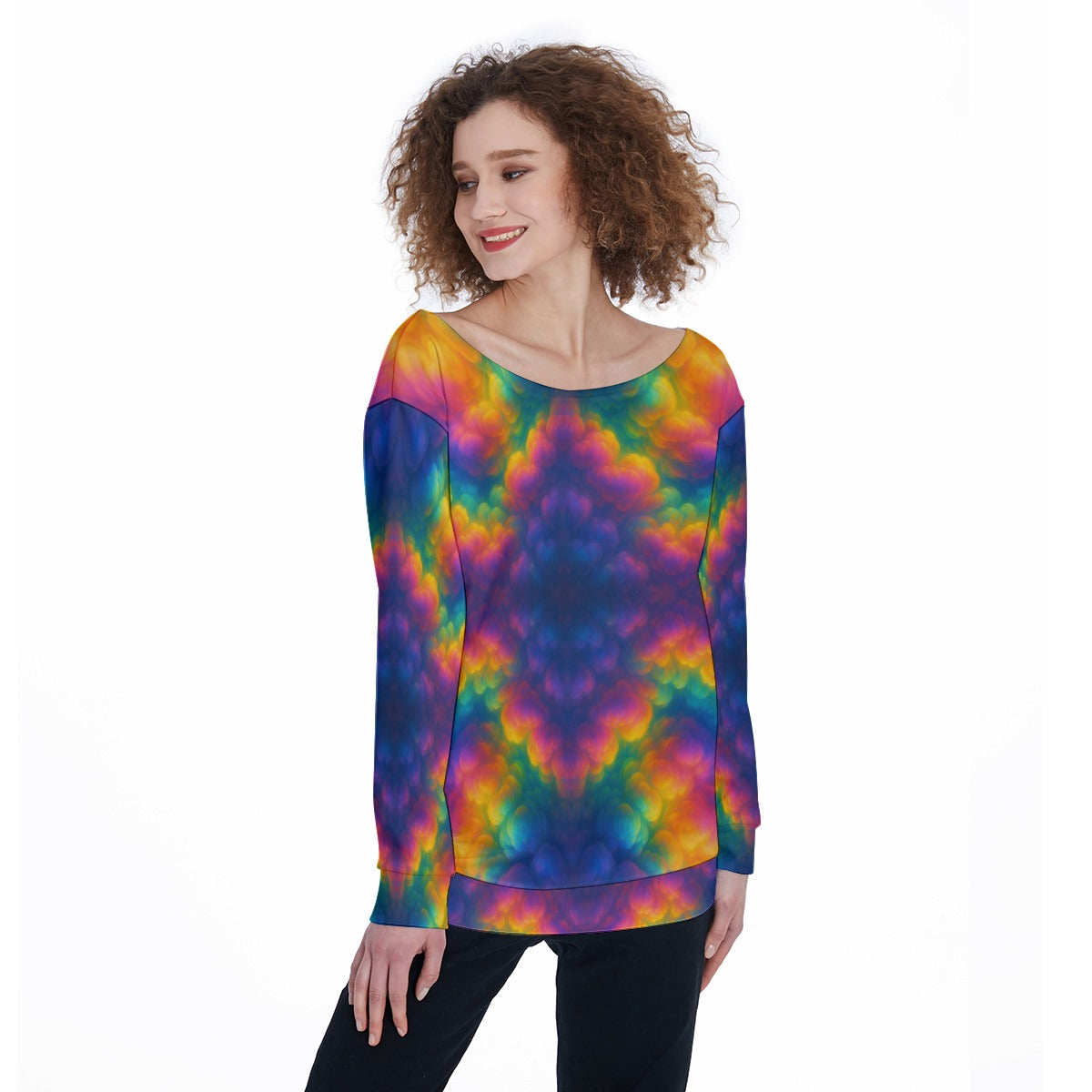 Women's Off-Shoulder Sweatshirt