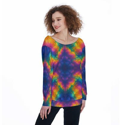 Women's Off-Shoulder Sweatshirt