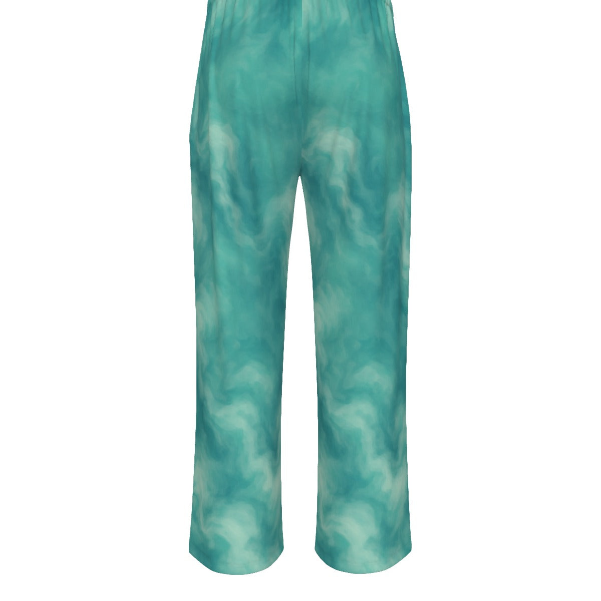 Unisex Knitted Fleece Wide Leg Pants