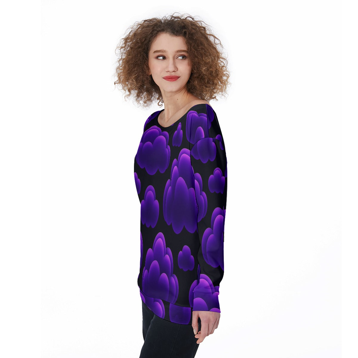 Women's Off-Shoulder Sweatshirt