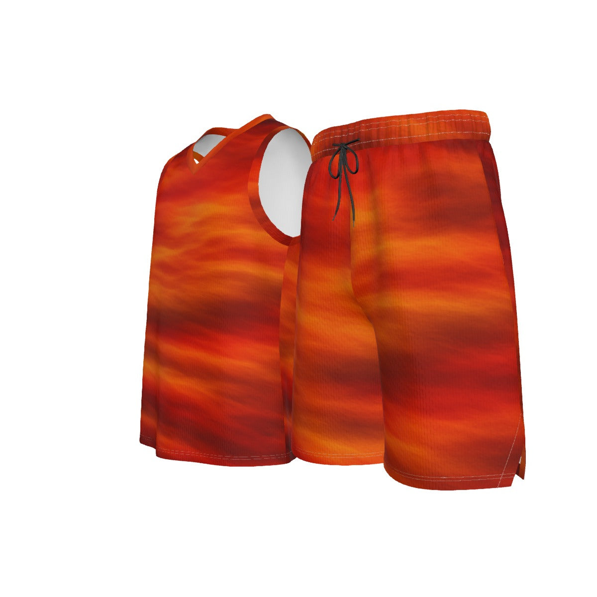 Men's V Neck Basketball Suit