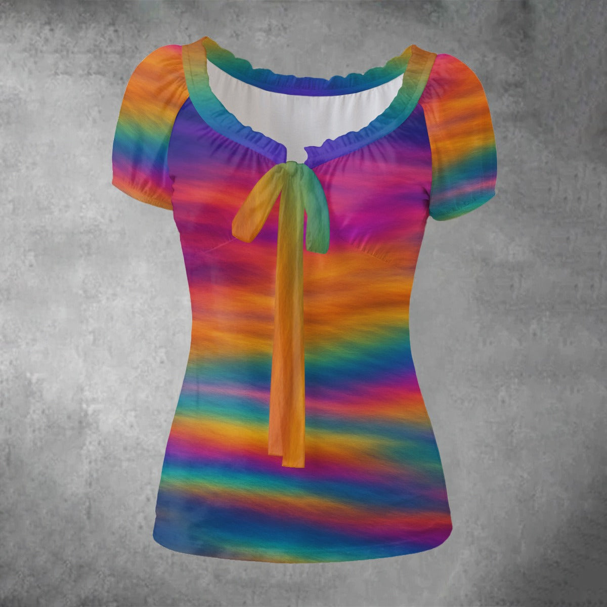 Women's Puff Sleeve Pleated Shirt