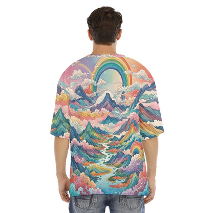 Men's Drop Shoulder T-shirt With Short Sleeve