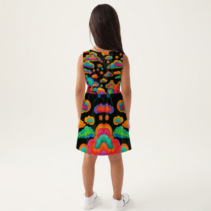 Unisex Girls Sleeveless A-Line Dress