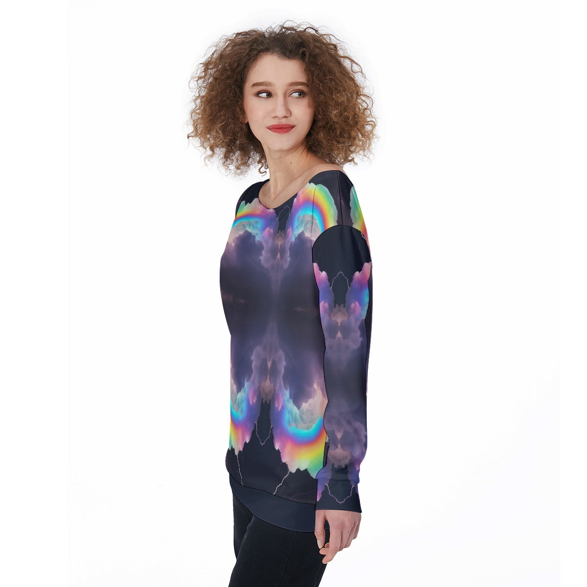 Women's Off-Shoulder Sweatshirt