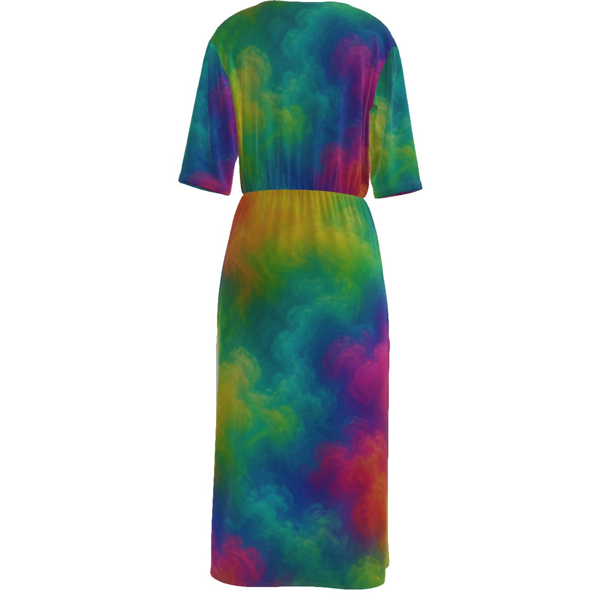 Women's Short Sleeve V-neck Dress