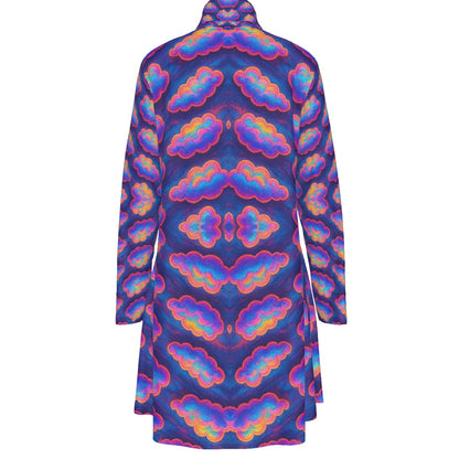 Women's High Neck Dress With Long Sleeve