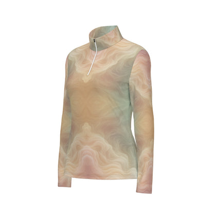 Women's Sports Collar Jersey With Long Sleeve