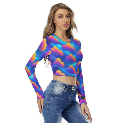 Women's Round Neck Crop Top T-Shirt