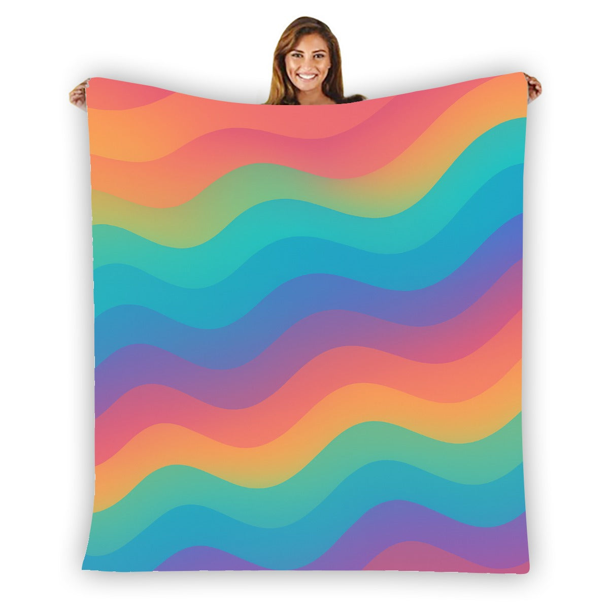 Unisex Single-Side Printing Flannel Blanket