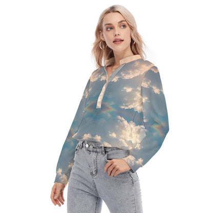Women's Long Sleeve Blouse With Button Closure