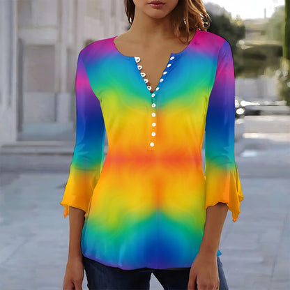 Women's T-shirt With 3/4 Sleeve