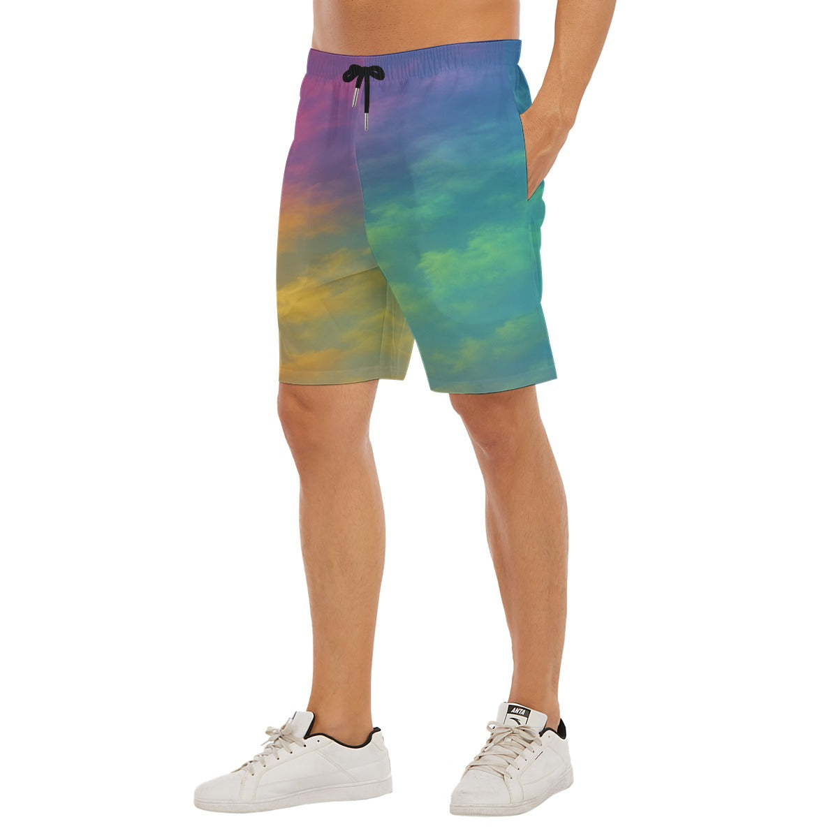 Men's Beach Shorts With Elastic Waist
