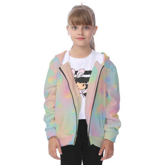 Unisex Kid's Heavy Fleece Zip Up Hoodie